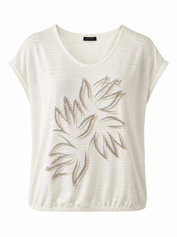 Shirt von LEBEK  ecru 7620032 